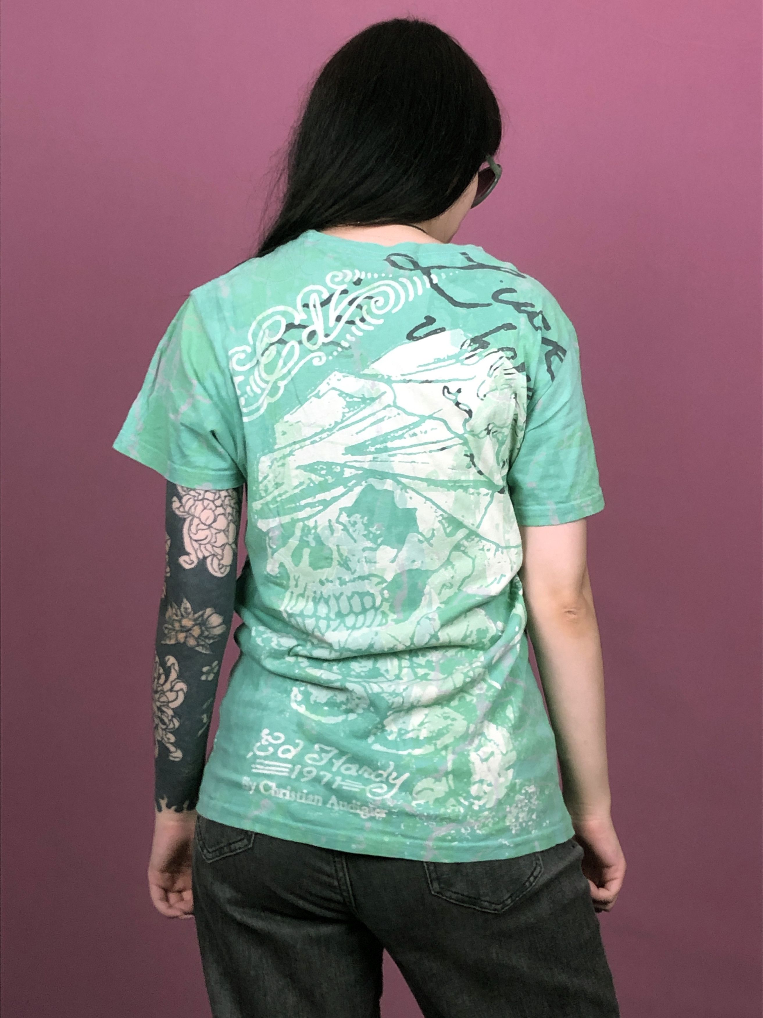 Christian Audigier × Ed Hardy Y2K Ed Hardy Vintage Women's T-Shirt - M Size M / US 6-8 / IT 42-44 - 3 Thumbnail