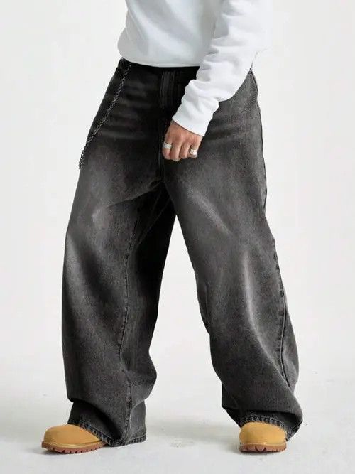 Jean Washed Y2k Denim Jeans Loose fit Baggy Size US 34 / EU 50 - 1 Thumbnail