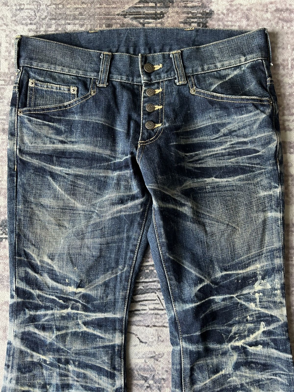 Tornado Mart SUPER FLARED Tornado Mart Washed Jeans Size US 32 / EU 48 - 6 Thumbnail