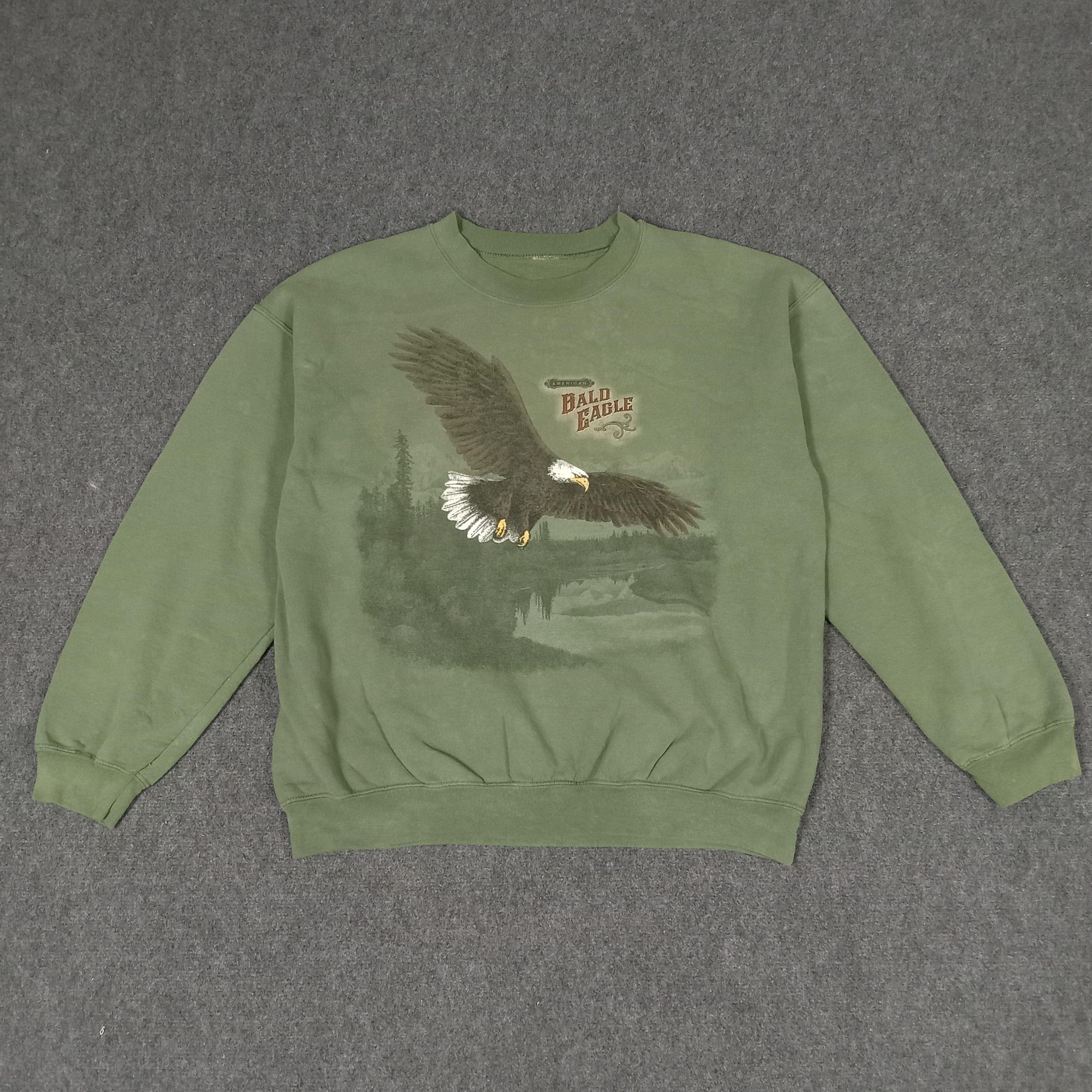 Vintage American Bald Eagle Animal Habitat Sweatshirt Size US L / EU 52-54 / 3 - 1 Thumbnail
