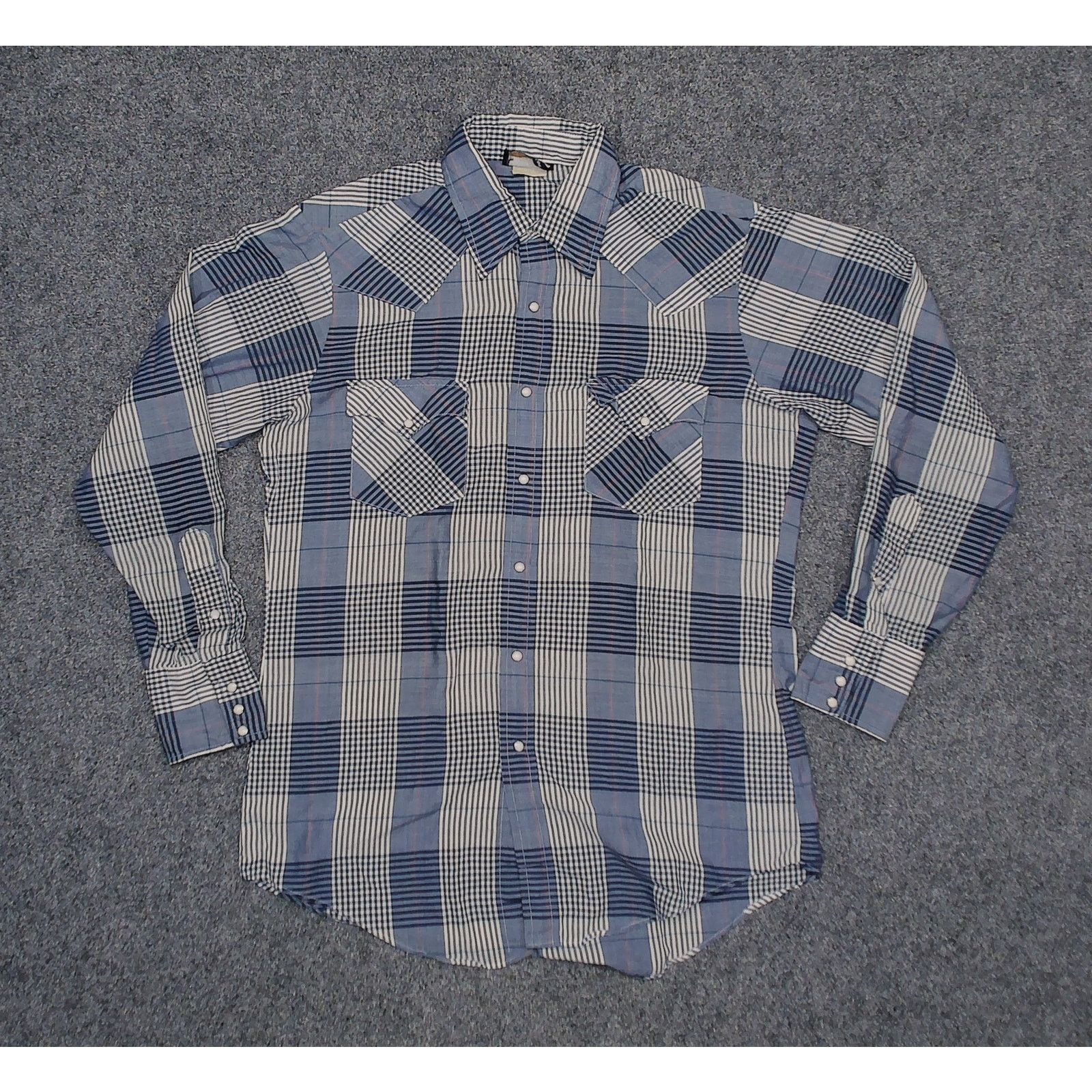 Vintage Vintage 70s Holt Made in USA Pearl Snap Western Shirt Size US M / EU 48-50 / 2 - 3 Thumbnail