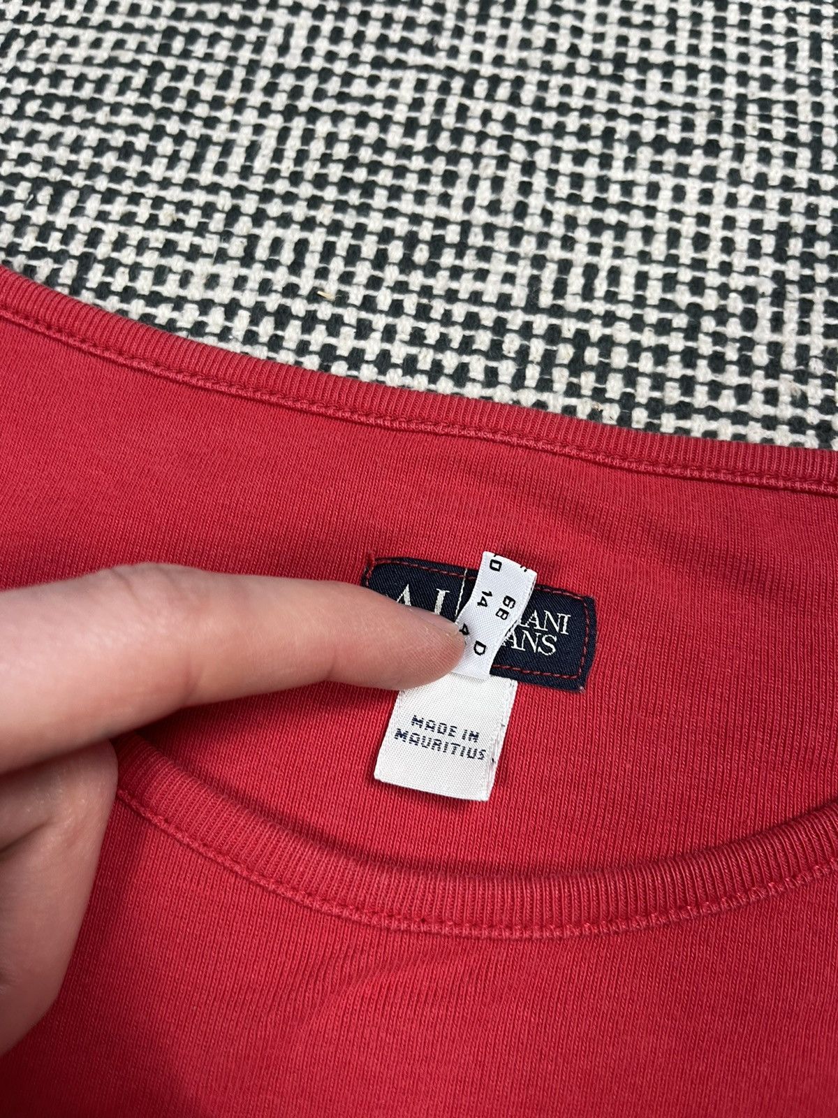 Armani × Vintage Armani jeans vintage y2k long sleeve t-shirt Size M / US 6-8 / IT 42-44 - 5 Thumbnail