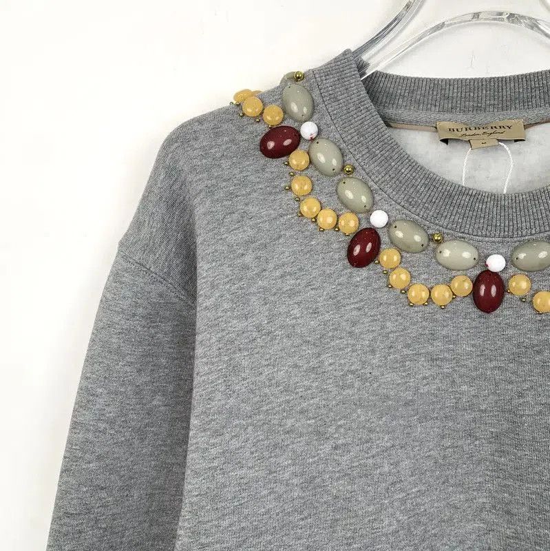 Burberry Burberry Gray Cotton Women's Sweatshirt. Size M / US 6-8 / IT 42-44 - 3 Thumbnail
