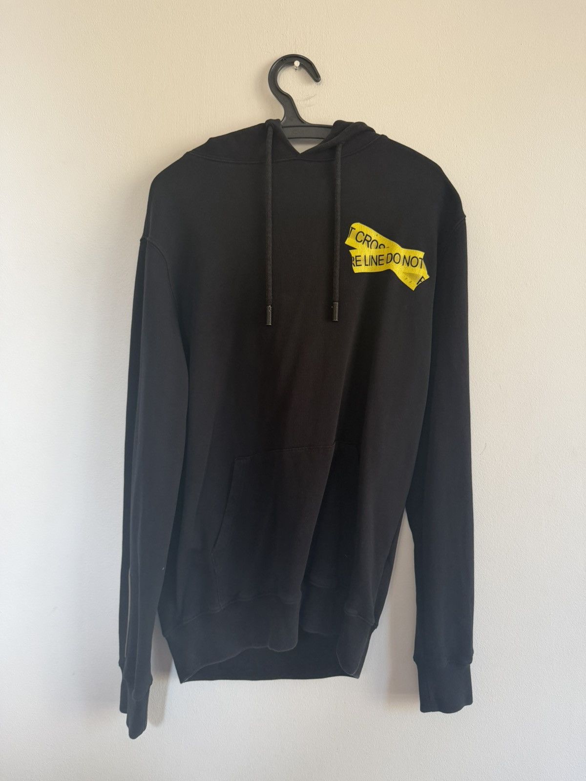 Off-White Off White Fire Do Not Cross Line Hoodie Size US M / EU 48-50 / 2 - 2 Thumbnail