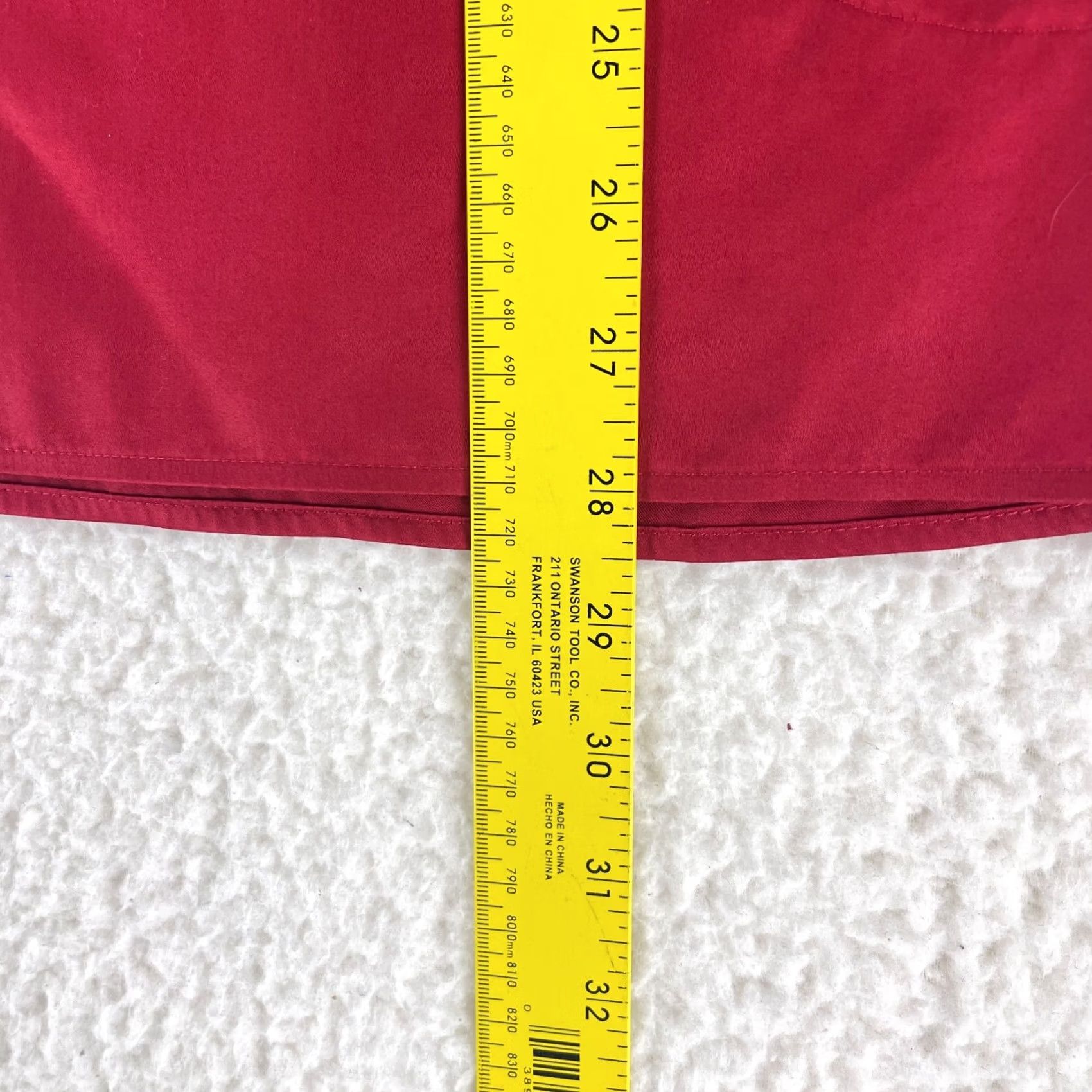 Vintage Chico's Button-Up Shirt Women Red 100% Cotton Petite Long Sleeve Collared Size 12P Size XL / US 12-14 / IT 48-50 - 6 Thumbnail