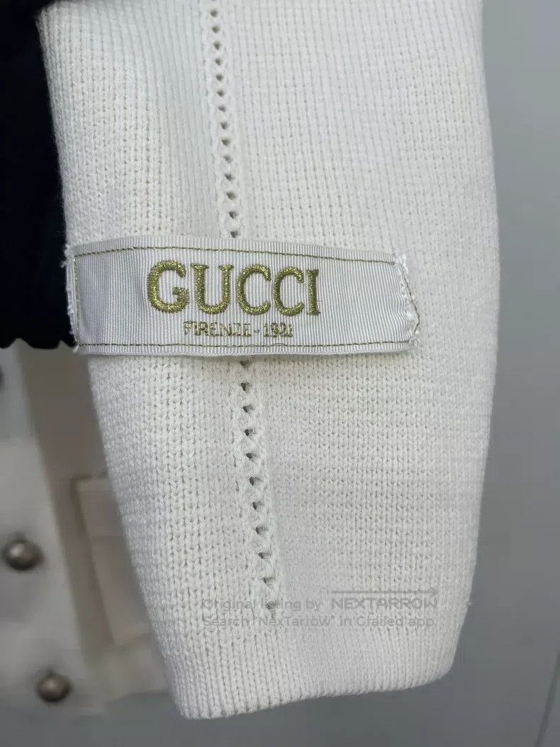 Gucci Gucci Embroidered label double-breasted wool jacket Size XS / US 0-2 / IT 36-38 - 4 Thumbnail