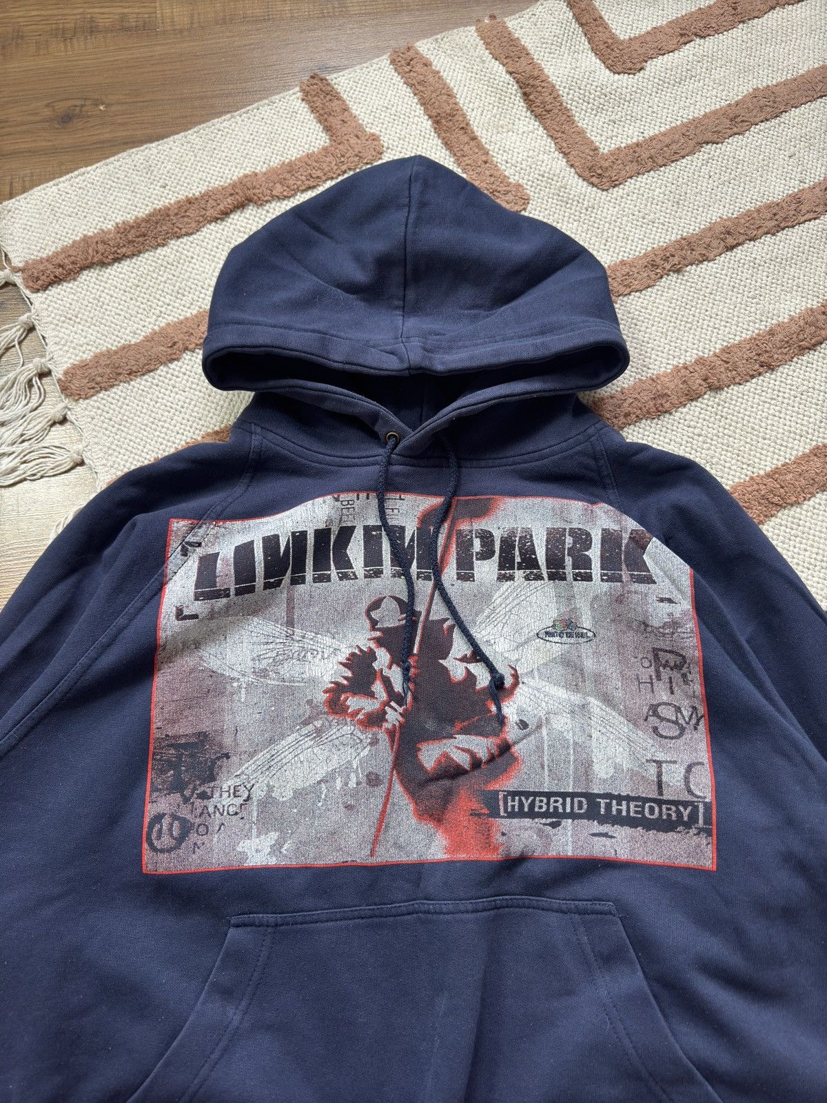 Band Tees VINTAGE LINKING PANK 2000s BOXY FIT HOODIE Size US XL / EU 56 / 4 - 5 Thumbnail
