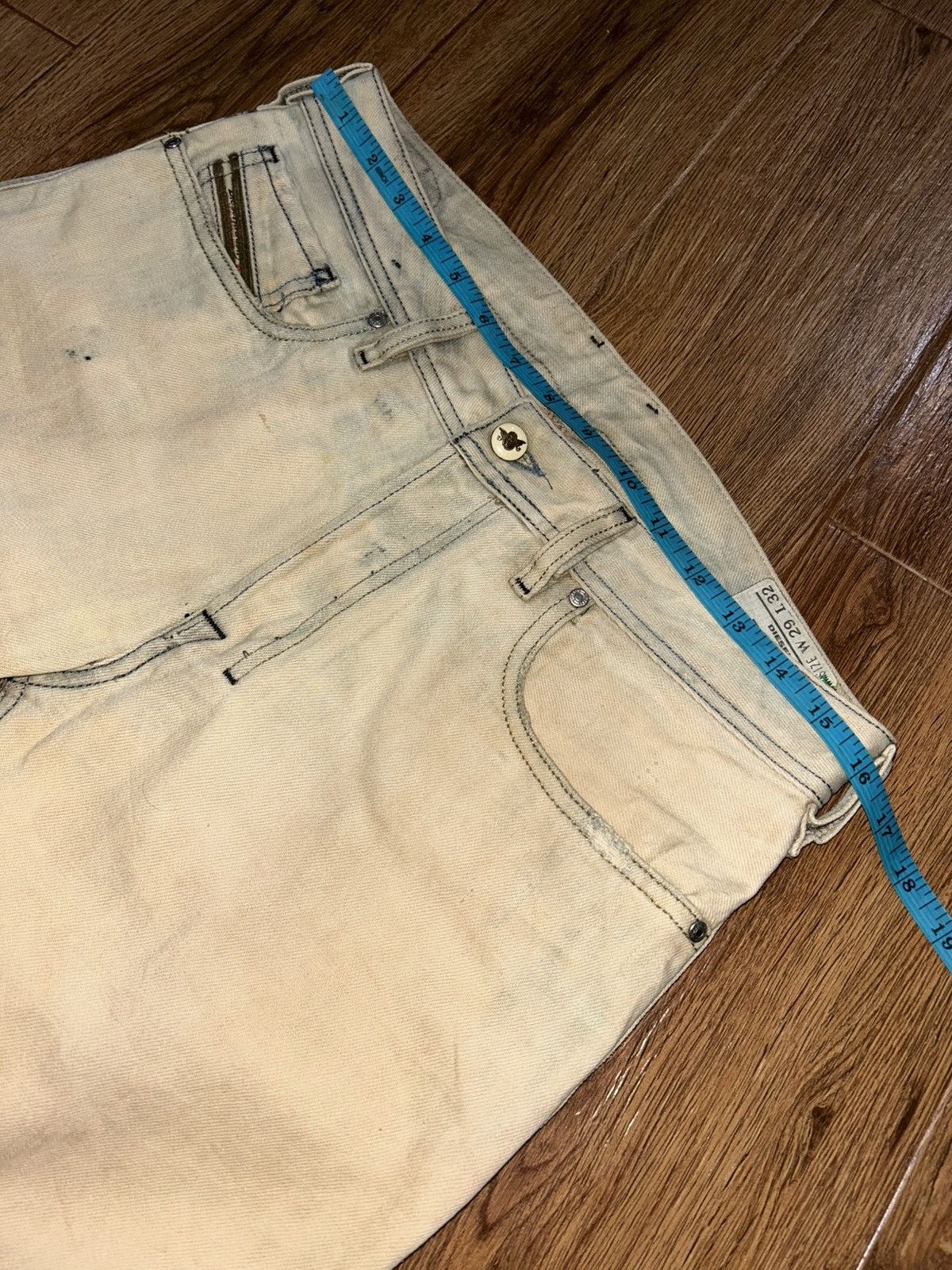 Tornado Mart Diesel Zatiny Mudwash Distressed Bootcut Jeans Size US 32 / EU 48 - 20 Thumbnail