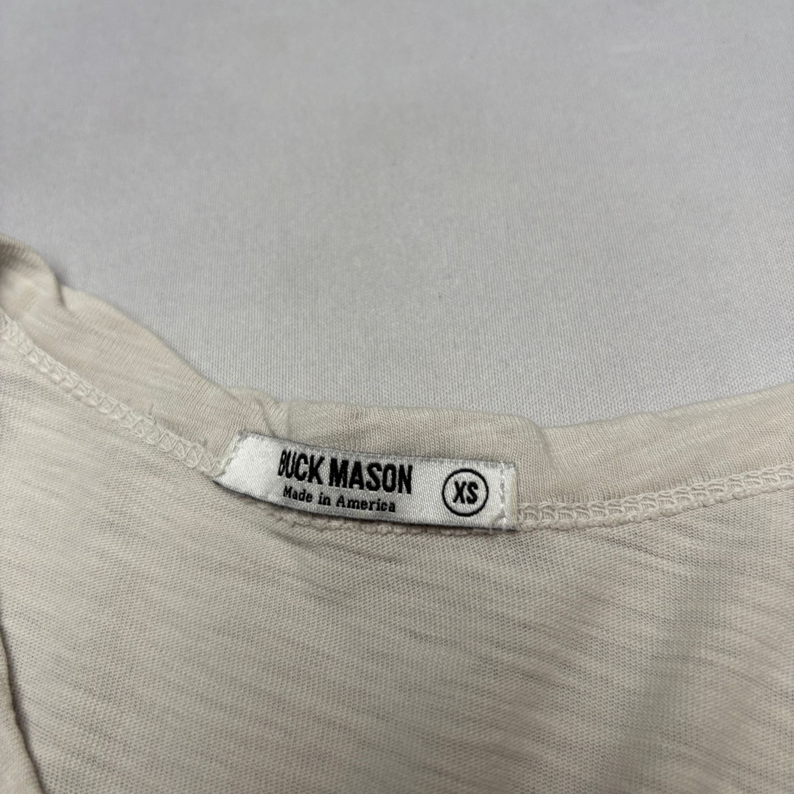 Buck Mason Buck Mason Slub Curved Hem T Shirt Men's XS Americana Size US XS / EU 42 / 0 - 6 Thumbnail