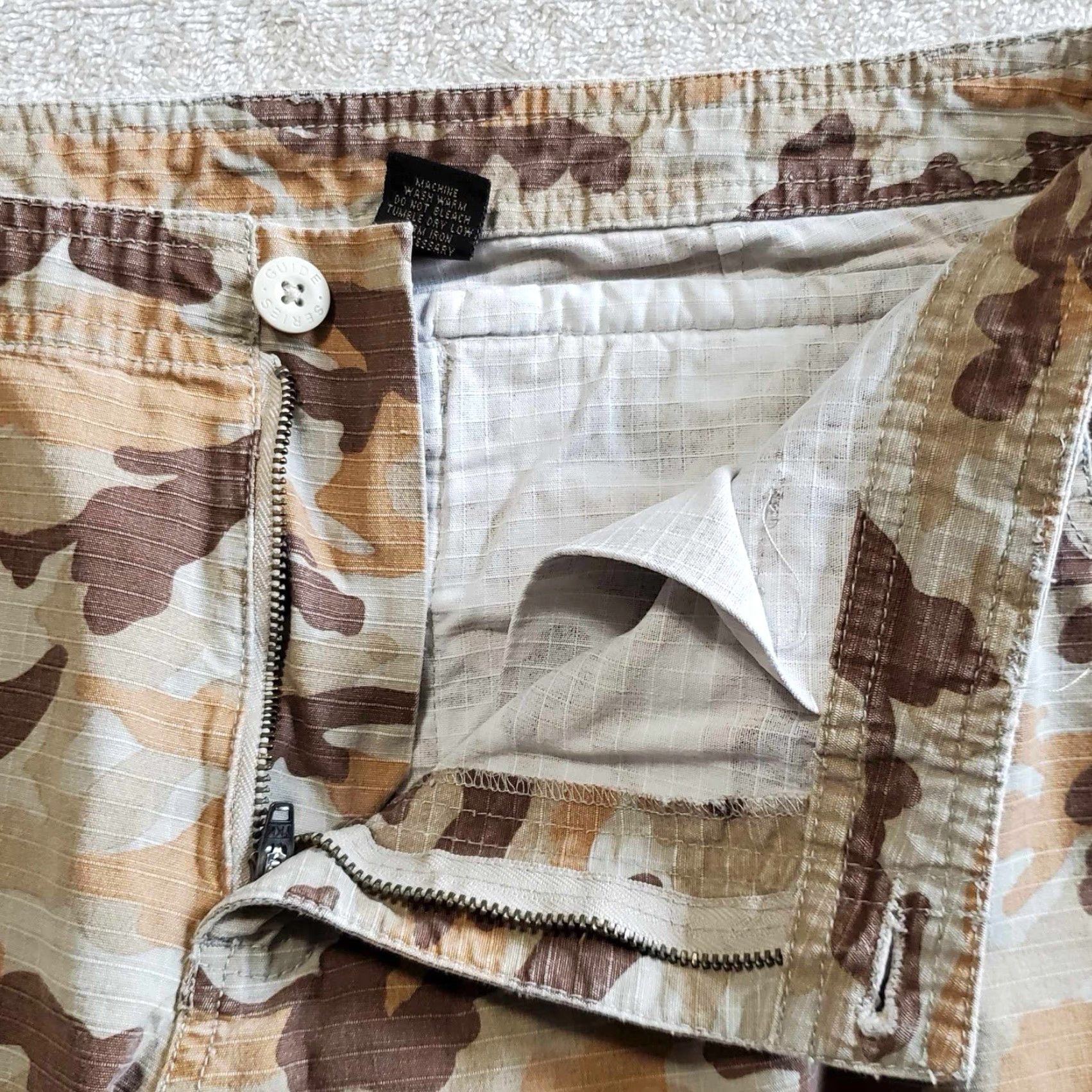 Vintage Gander Mountain Guide Series Womens Capri Camo Pants Size 12 Ripstop Size 34" / US 12 / IT 48 - 6 Thumbnail