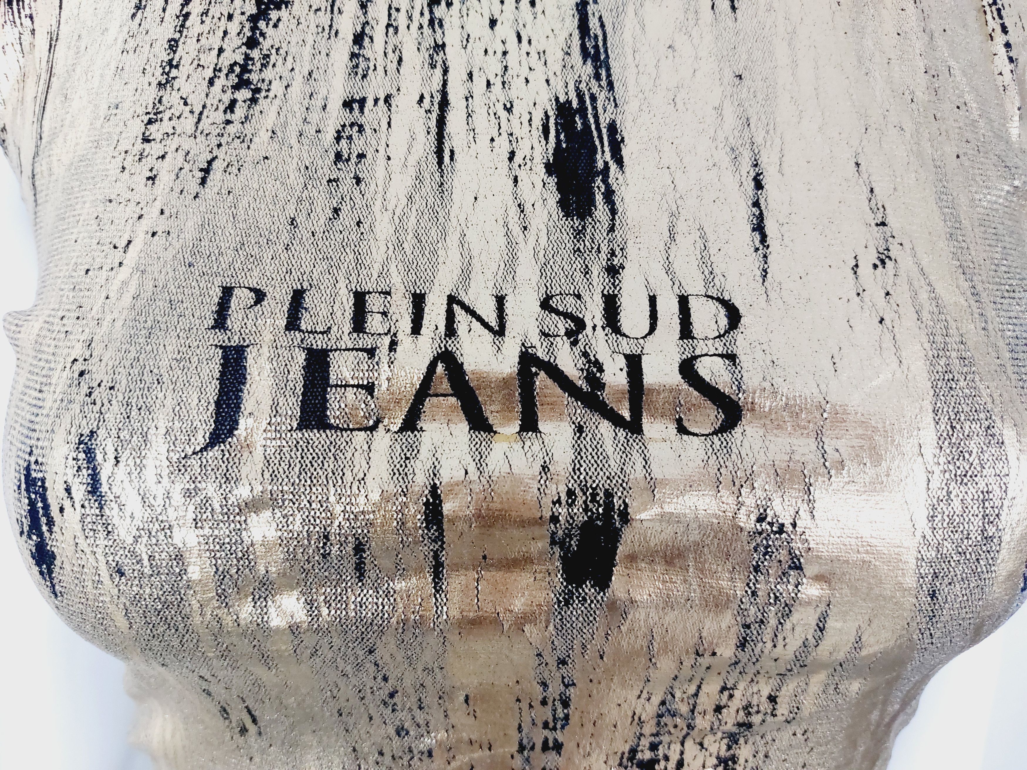 plein sud Plein Sud Gold Black Mesh Graffiti Transparent Tank Top Size S / US 4 / IT 40 - 4 Thumbnail
