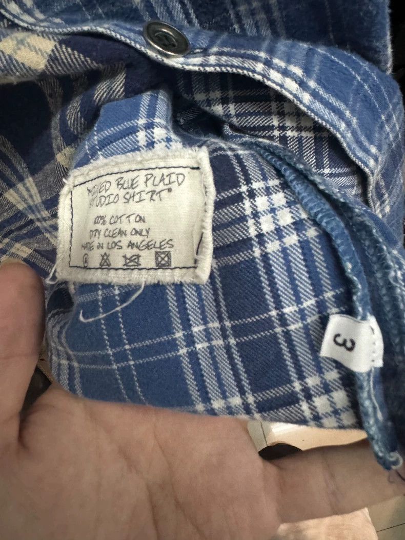 Greg Lauren greg lauren Main line towel splicing blue checkered robe 25 Size US L / EU 52-54 / 3 - 3 Thumbnail