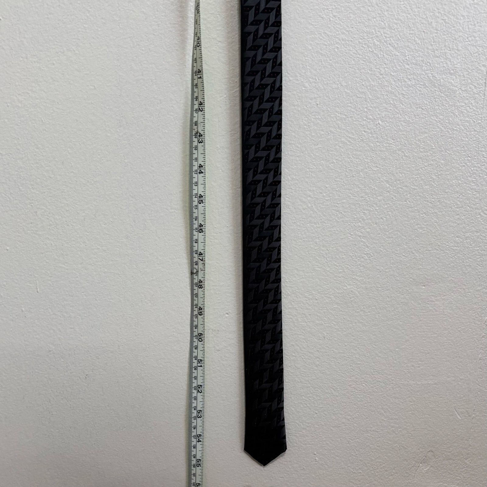 Other Giuliano Giavelli Geometric Tie Black and Steel Size ONE SIZE - 7 Thumbnail
