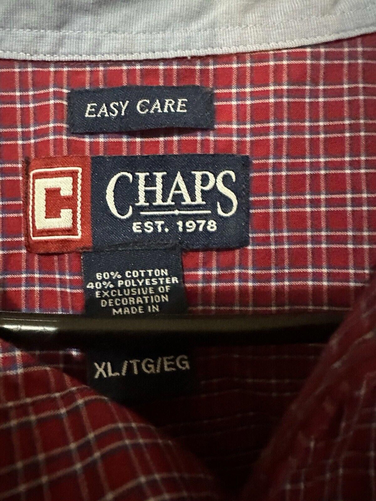 Chaps Chaps Easy Care Short Sleeve Plaid Shirt Size US XL / EU 56 / 4 - 4 Thumbnail