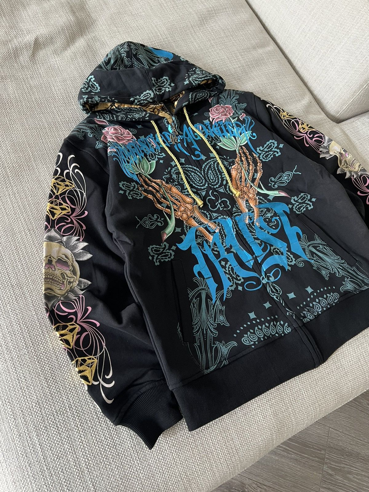 Christian Audigier × Ed Hardy × Vintage Vintage Deadstock 💥 Reversable Christian Audigier Y2K RARE Size US L / EU 52-54 / 3 - 10 Thumbnail