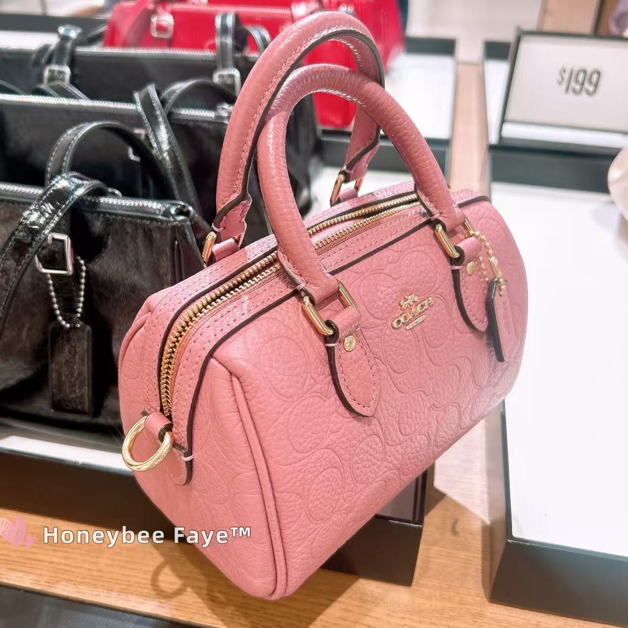 Coach Mini Rowan Crossbody Bag In Signature Leather CCF28 Size ONE SIZE - 3 Thumbnail
