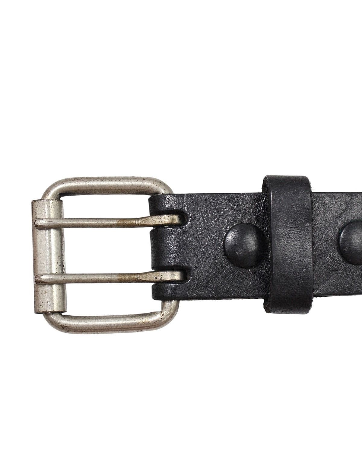Vintage 2000S WEBER CLOTHING BLACK LEATHER DOUBLE PRONG BELT Size ONE SIZE - 4 Thumbnail