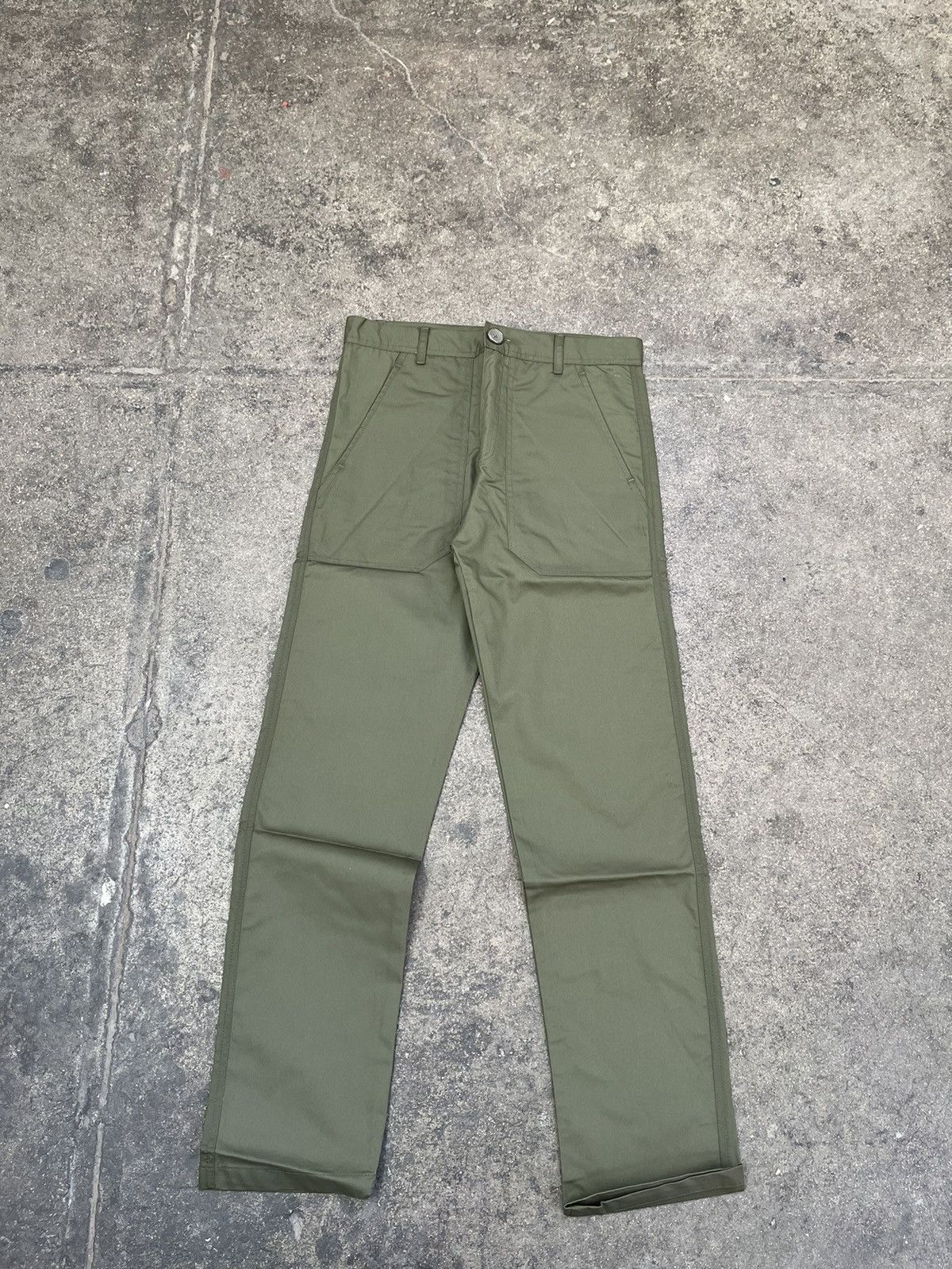 Vintage Work Pants Olive Size US 28 / EU 44 - 1 Thumbnail