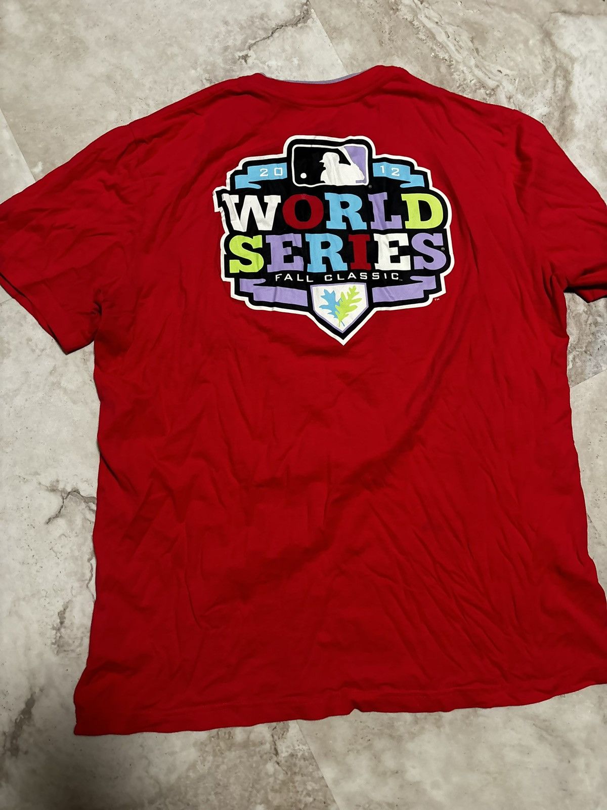 New Era Fall Classic 2012 MLB WORLD SERIES T SHIRT Size US XL / EU 56 / 4 - 6 Thumbnail