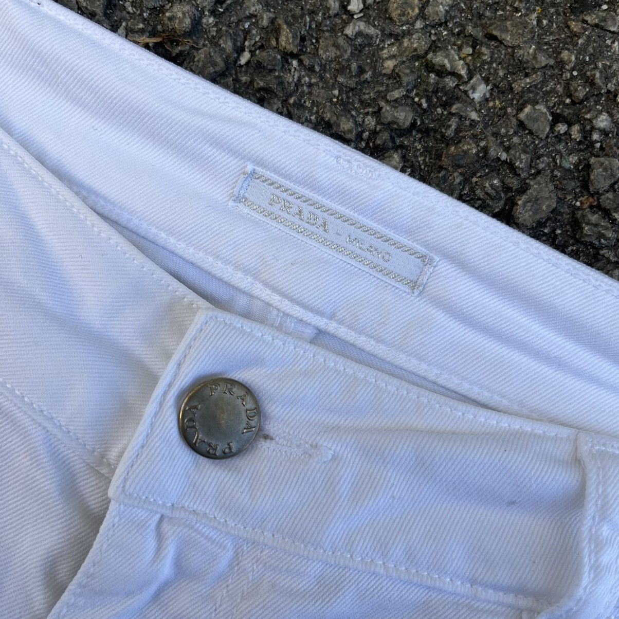 Prada PRADA CONTOUR FIT SLIM DENIM WHITE PANTS Size US 29 - 6 Thumbnail