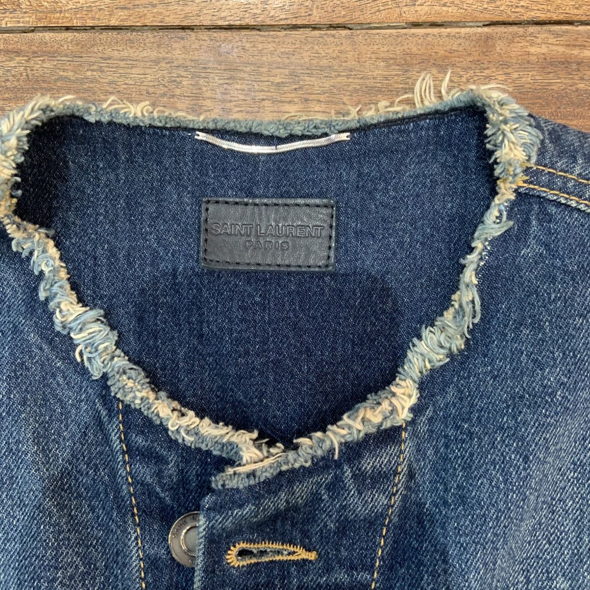 Saint Laurent Paris Saint Laurent Denim Vest Size 48R - 2 Thumbnail
