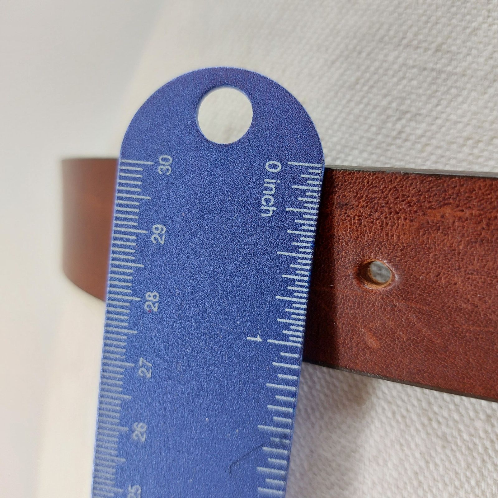 Other Talbots Italian Saddle Leather Belt Brown Wicker L Size ONE SIZE - 3 Thumbnail