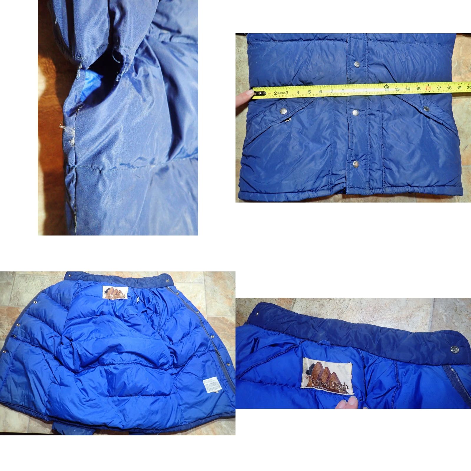 Vintage Natural High Jacket Vintage 80s 90s Ski Winter Down Puffer Coat Blue Womens Size S Size S / US 4 / IT 40 - 8 Thumbnail