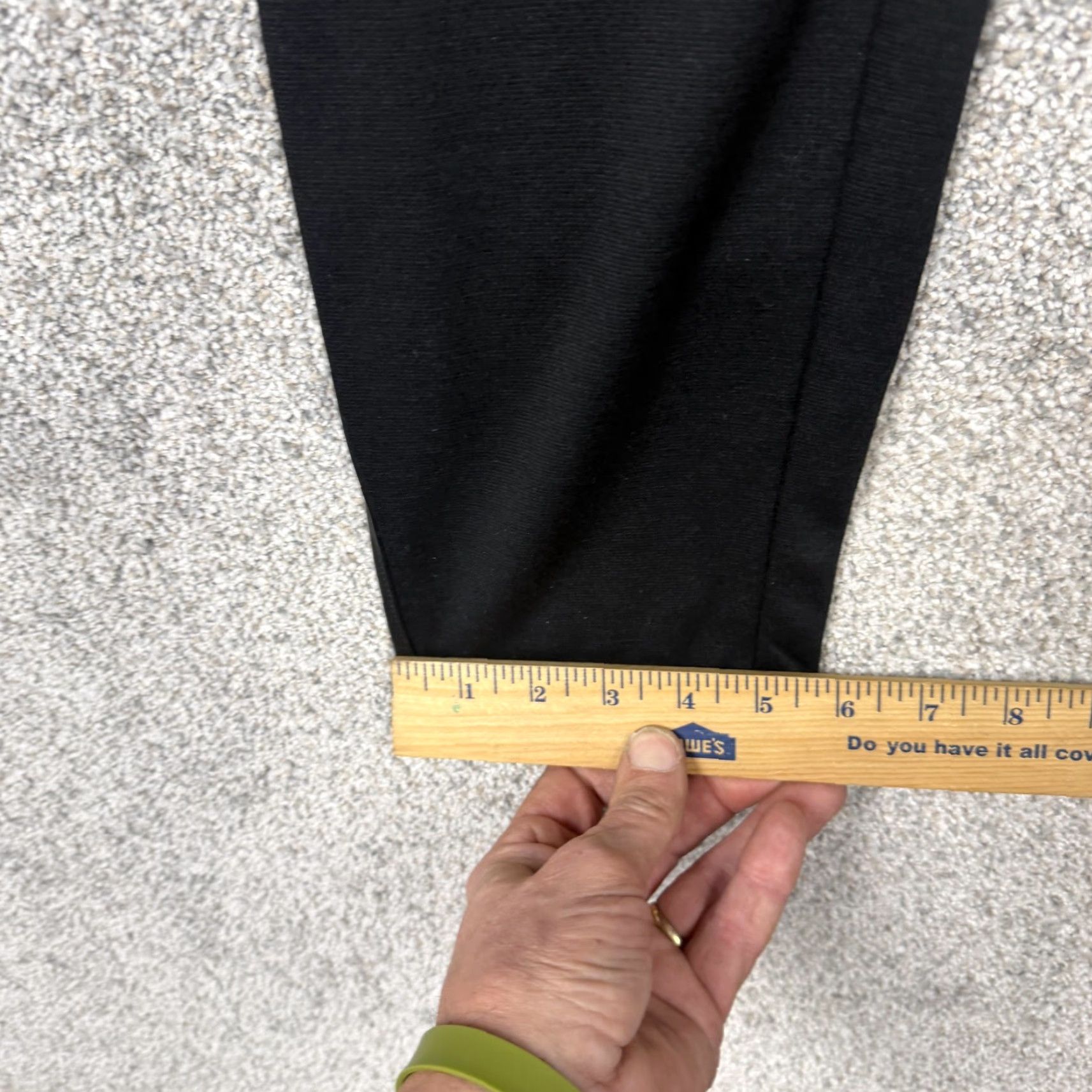 Vintage Jaclyn Smith Leggings Womens L 32x28 Black Faux Leather Stretch Jegging High Rise Pull On Size 36" / US 14 / IT 50 - 3 Thumbnail
