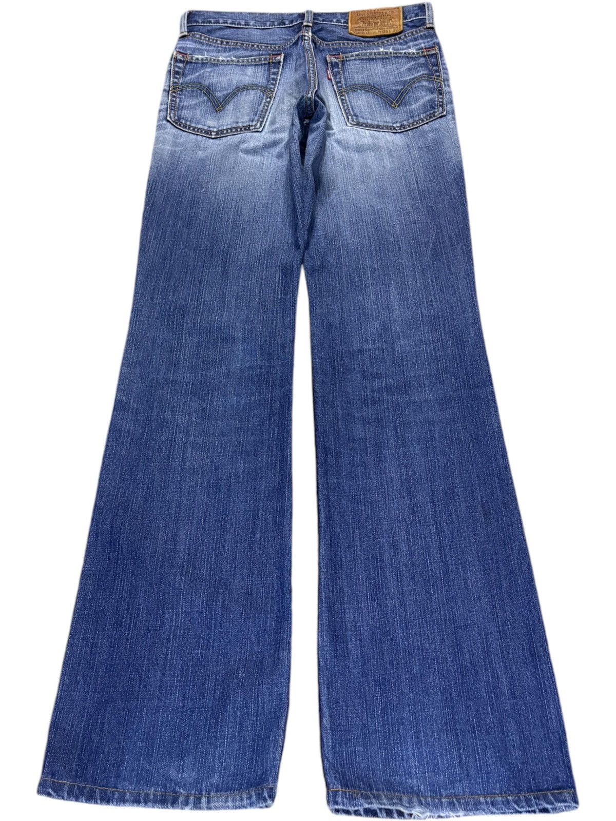 Levi's Vintage 90s Levis 707 Faded Wash Distressed Flare Jeans Size US 29 - 2 Thumbnail