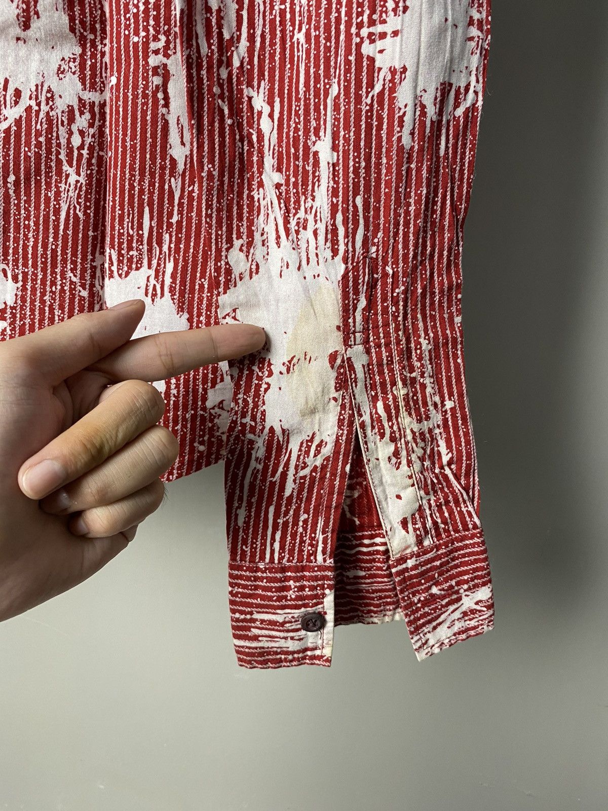 If Six Was Nine × Japanese Brand × Tornado Mart 2000s Tornado Mart Paint Splatter Shirt Size US M / EU 48-50 / 2 - 10 Thumbnail