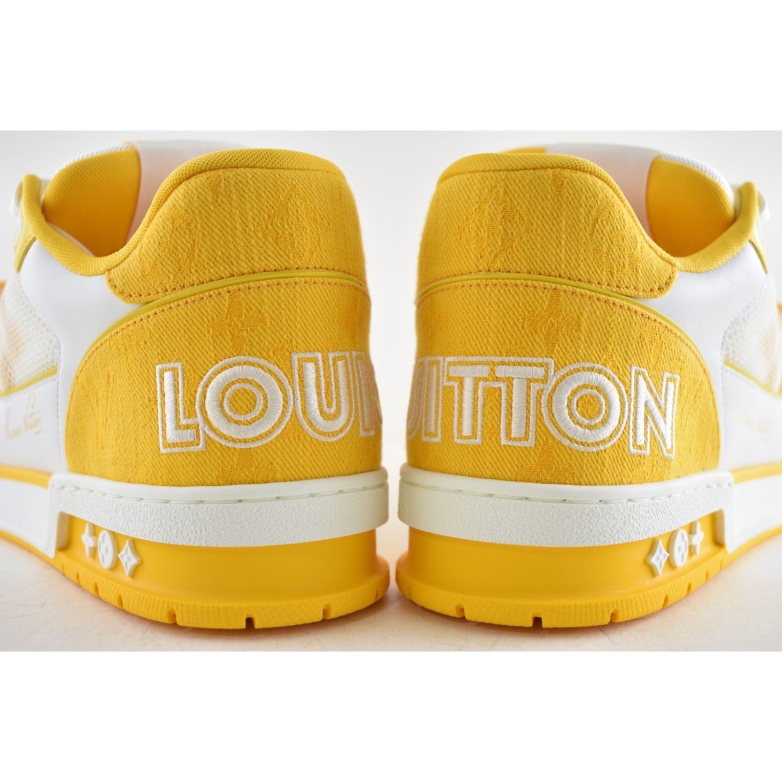 Louis Vuitton Louis Vuitton Denim Yellow Monogram White Low Top Size US 10 / EU 43 - 14 Thumbnail