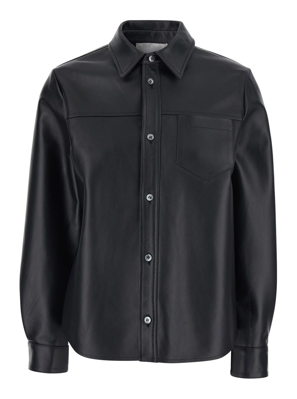 Grifoni Black Jacket with Front Closure in Ecoleather Women Size M / US 6-8 / IT 42-44 - 1 Thumbnail