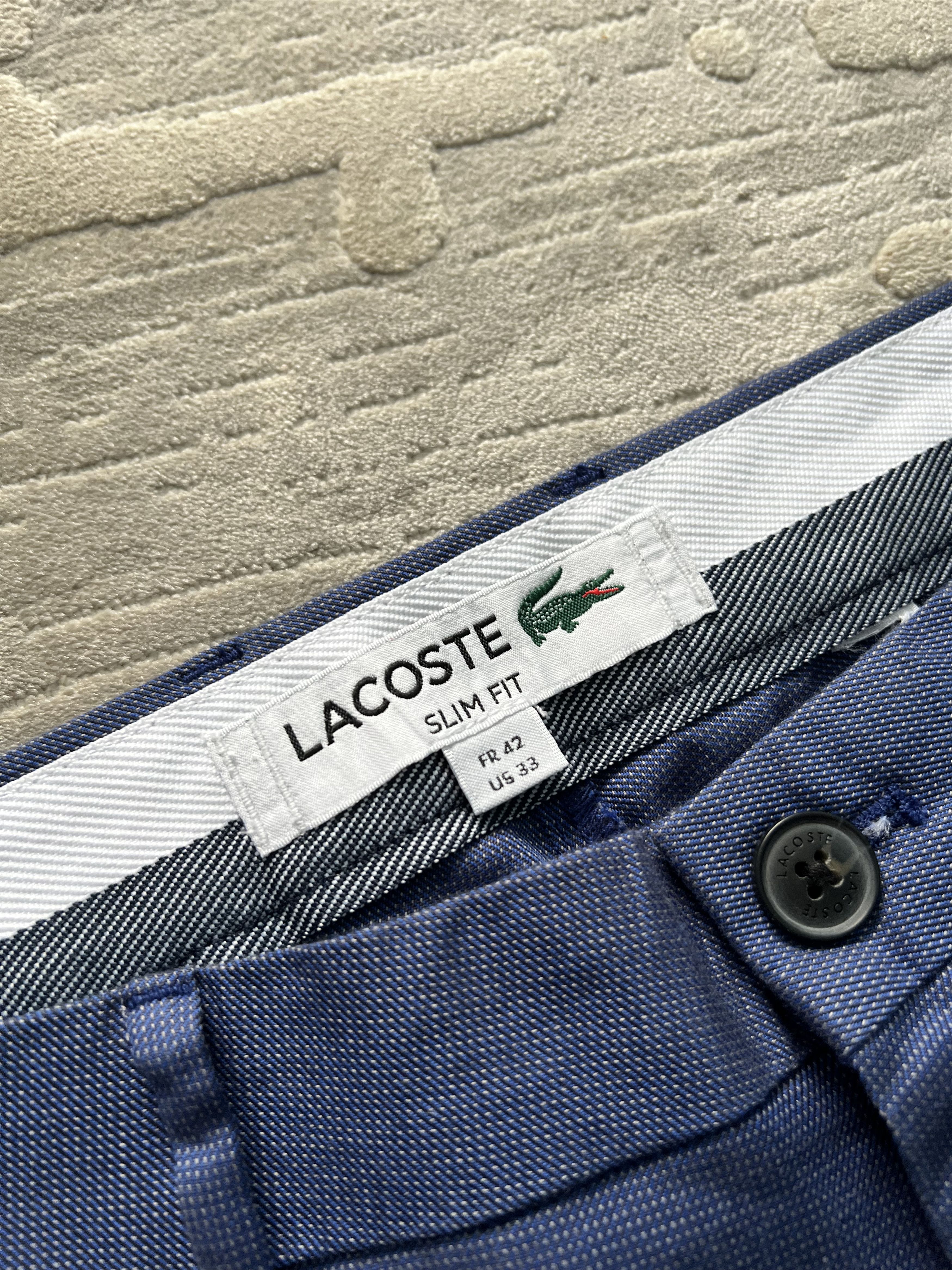 Lacoste Lacoste new pants blue trousers chinos hype Size US 33 - 7 Thumbnail