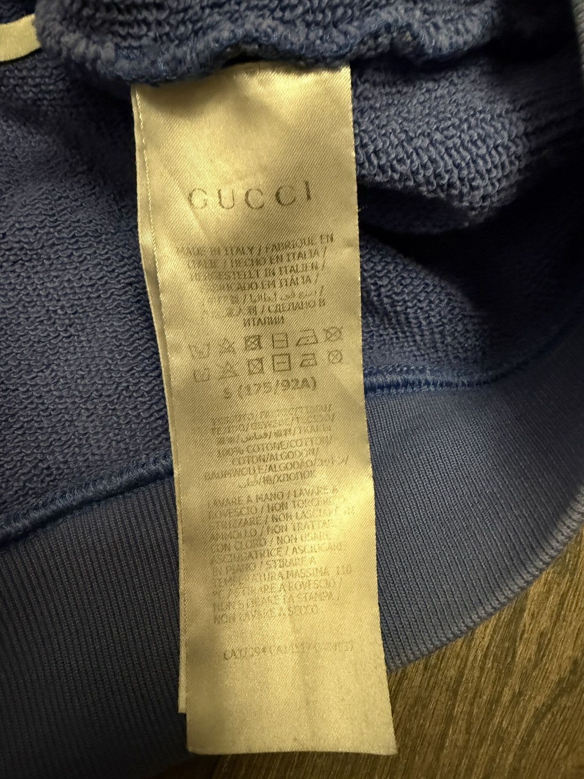 Gucci Gucci Blue Logo Hoodie Size US S / EU 44-46 / 1 - 9 Thumbnail