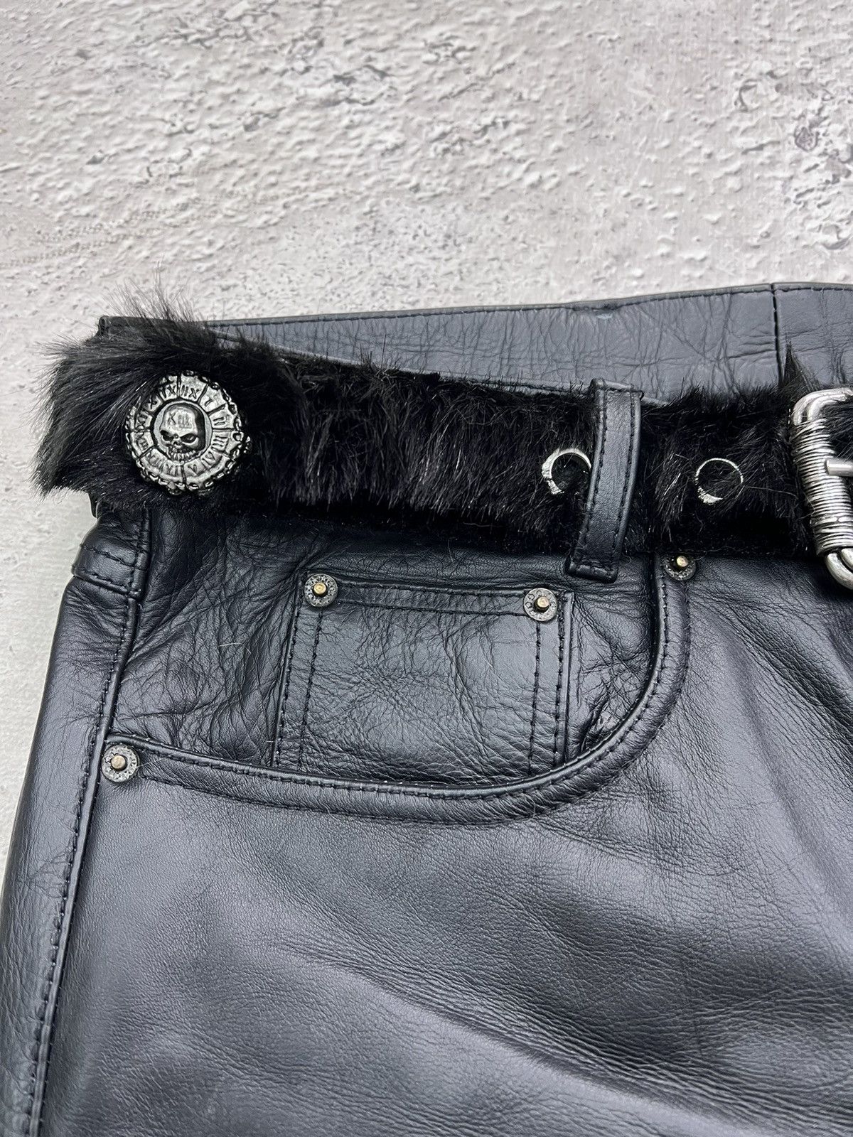 Hysteric Glamour × If Six Was Nine VINTAGE AVANT-GARDE GOTHIC LEATHER BELT RICK OWENS STYLE Size ONE SIZE - 10 Thumbnail