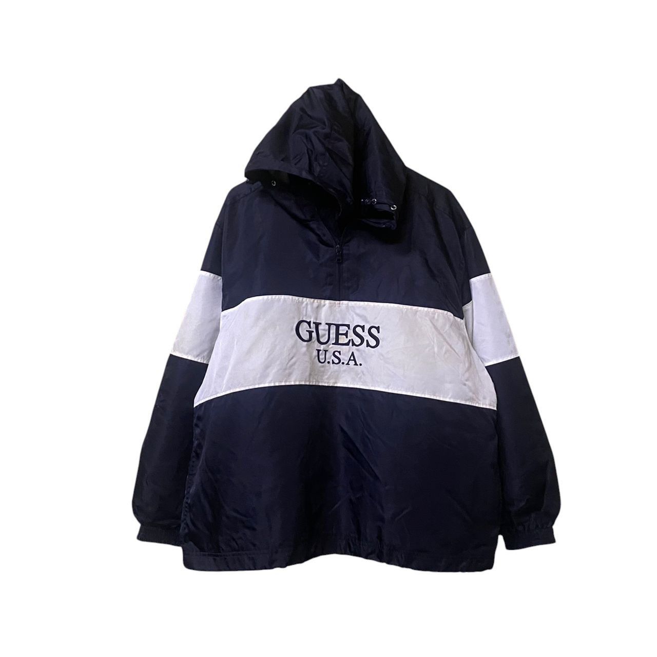 Guess Hoodie quarter zip windbreaker guess big logo Size US M / EU 48-50 / 2 - 1 Thumbnail