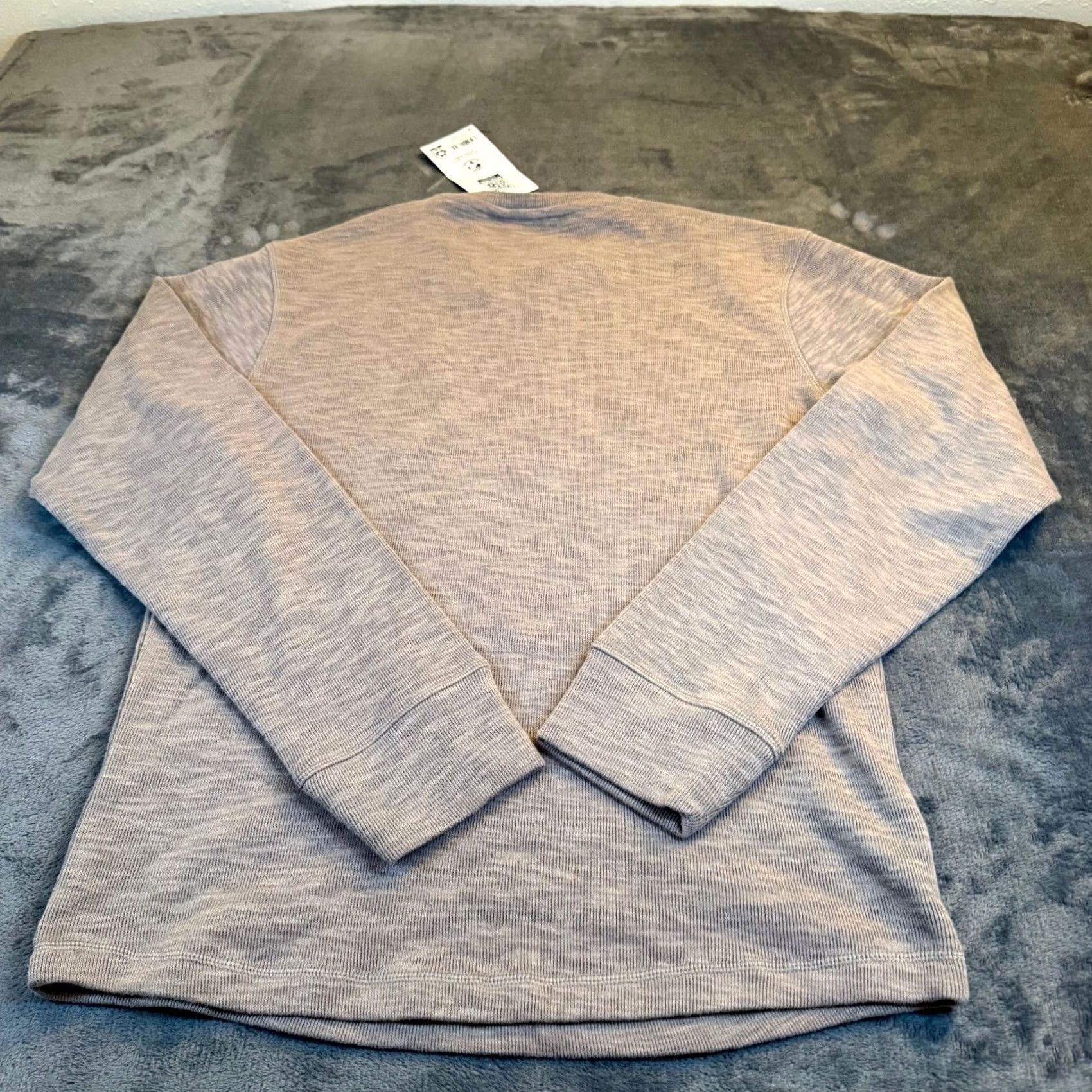 Vintage Members Mark Long Sleeve Shirt Men Small Beige Relaxed Fit Crew Neck Waffle-Knit Knitwear Pullover Casual Top All Seasons Mens Size US S / EU 44-46 / 1 - 4 Thumbnail
