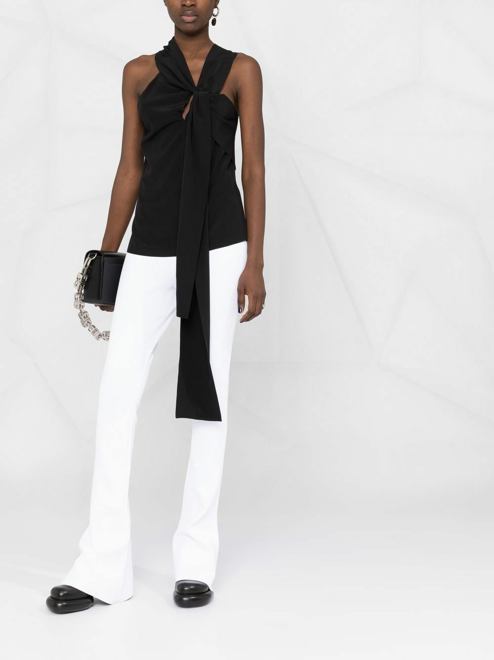 Givenchy o1y0925 Silk Blouse in Black Size M / US 6-8 / IT 42-44 - 4 Thumbnail