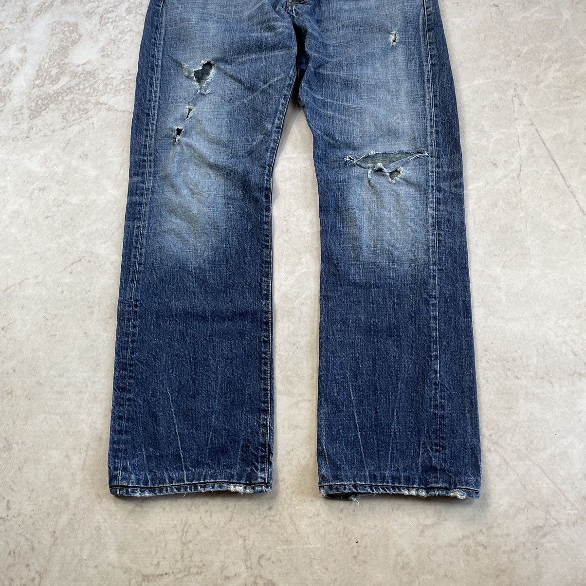 Japanese Brand × Prps PRPS Japan Opium Carti Distressed Baggy Denim Jeans Size US 34 / EU 50 - 2 Thumbnail