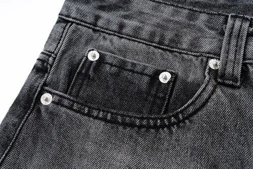 VIBE Black Washed Damage Baggy jeans y2k 90’s retro style Size US 32 / EU 48 - 6 Thumbnail