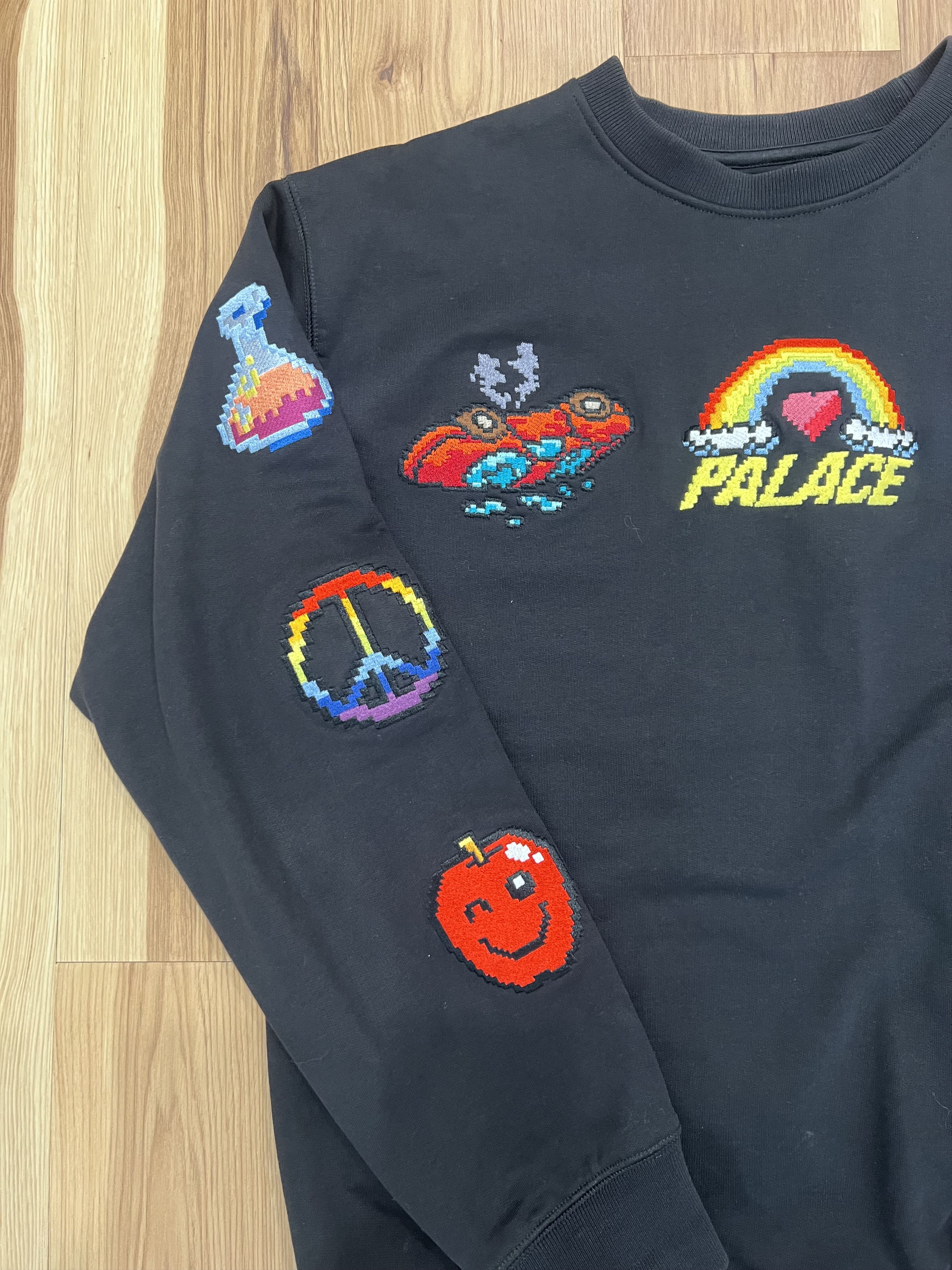 Palace Palace - Mixed Media Bitmap Crewneck Sweatshirt Size US XL / EU 56 / 4 - 8 Thumbnail