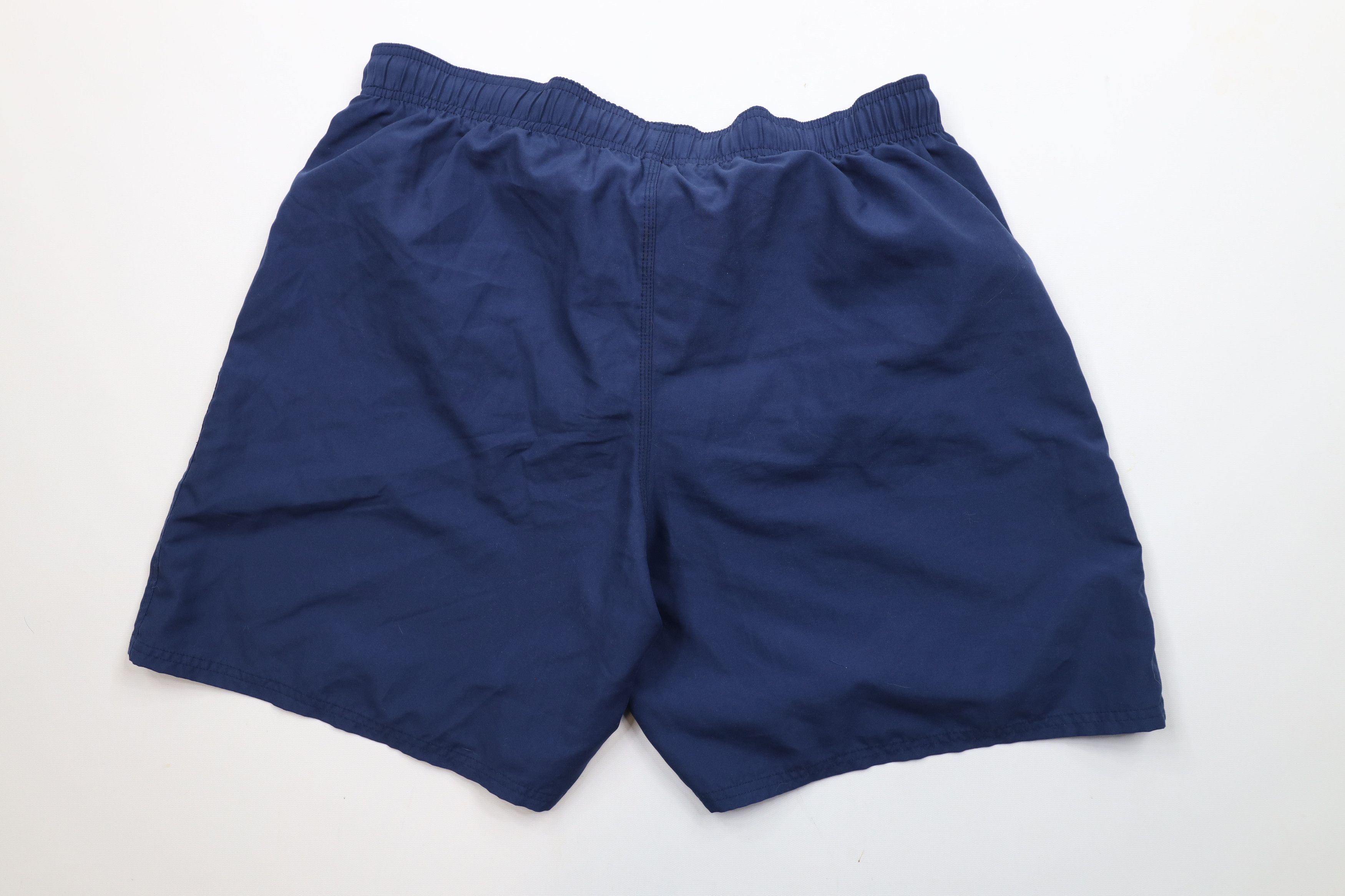 Nike × Vintage Vintage 90s Y2K Nike Scott Mini Swoosh Lined Shorts Navy Size US 34 / EU 50 - 8 Thumbnail