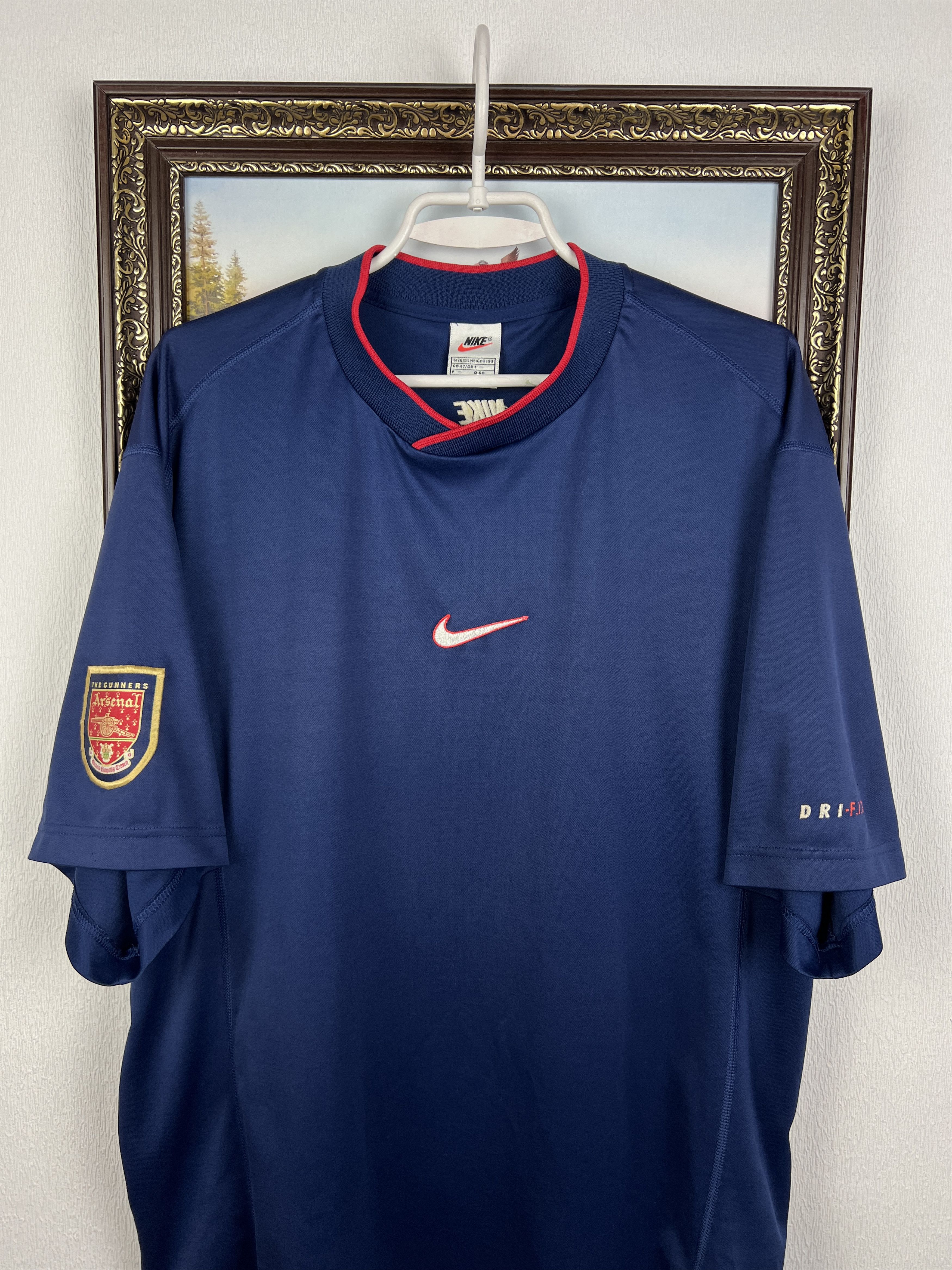 Nike Vintage Arsenal Football Train Shirt Soccer Jersey Trikot Size US XXL / EU 58 / 5 - 2 Thumbnail