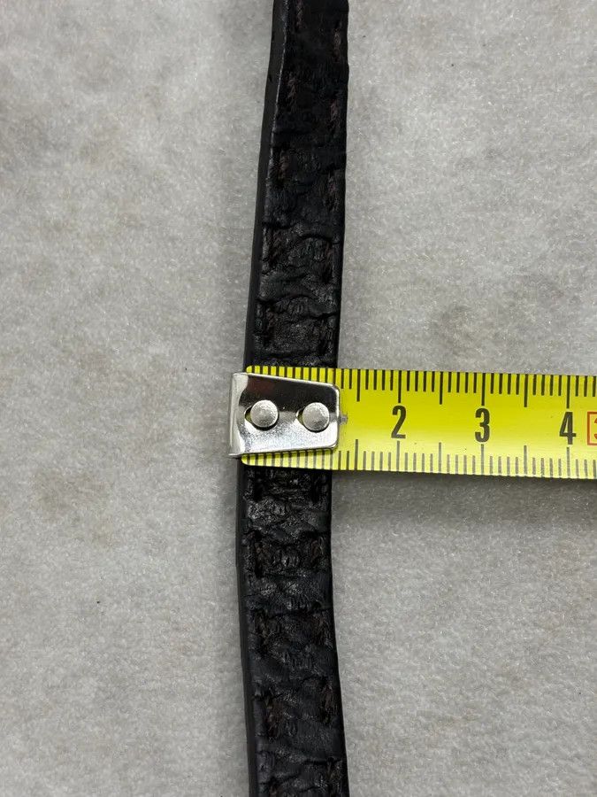 Prada 2000s Prada Double Wrap Dark Leather Bracelet Size ONE SIZE - 9 Thumbnail
