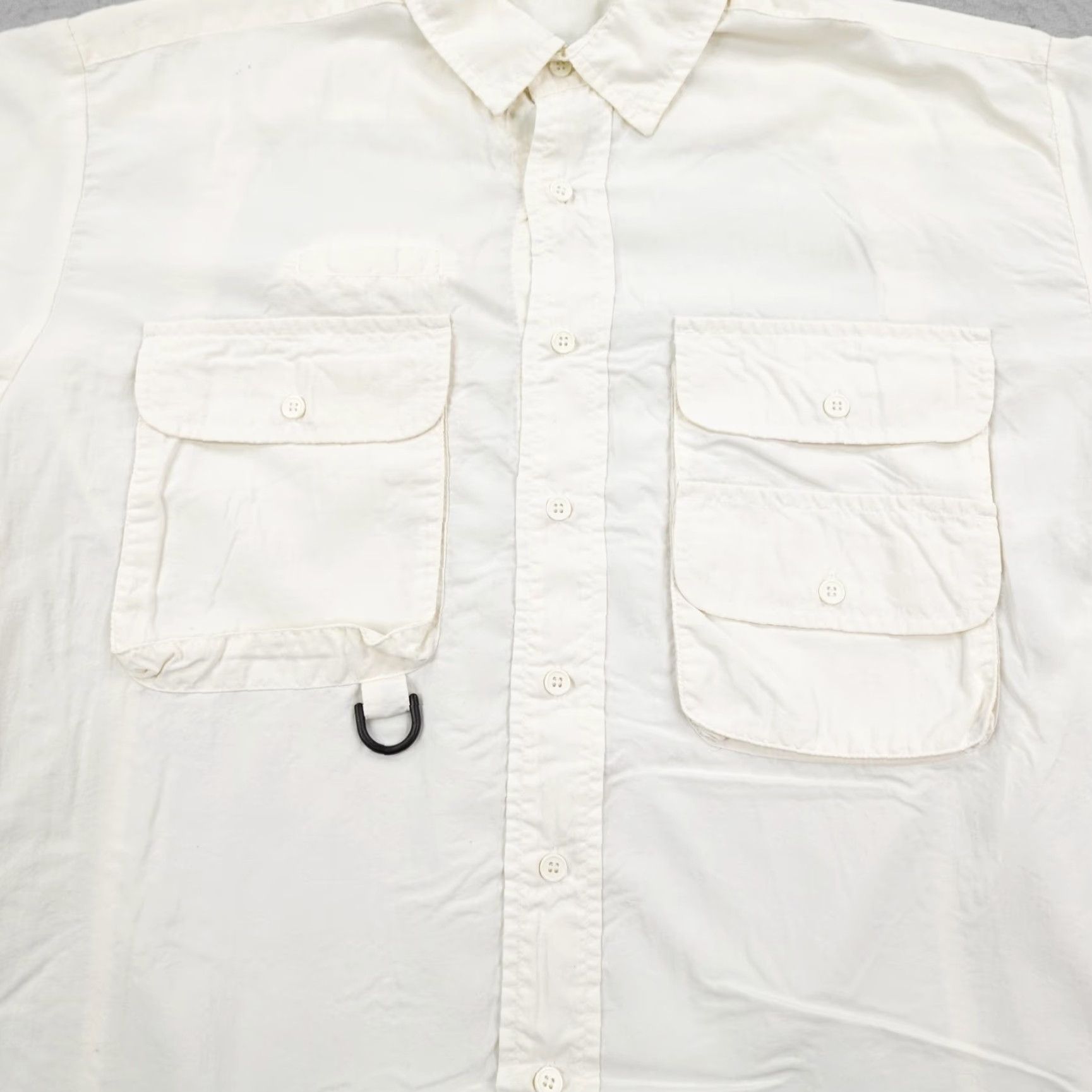 Orvis VINTAGE Orvis Shirt Mens M White 90s Button-Up Roll Tab Vented Breathing Pockets Size US M / EU 48-50 / 2 - 3 Thumbnail