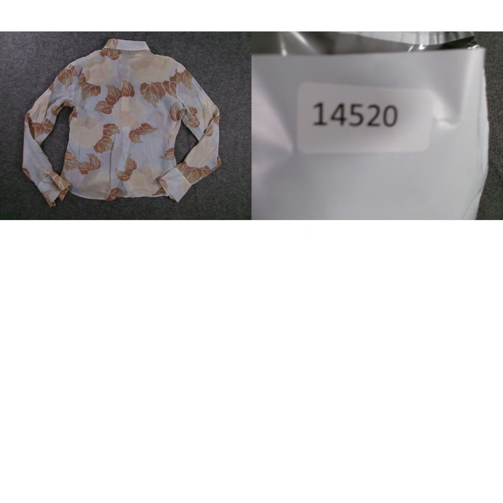 Vintage VINTAGE The Limited Silk Button-Up Long Sleeve Shirt Women Small Beige Floral Sheer Casual Resort Size S / US 4 / IT 40 - 8 Thumbnail