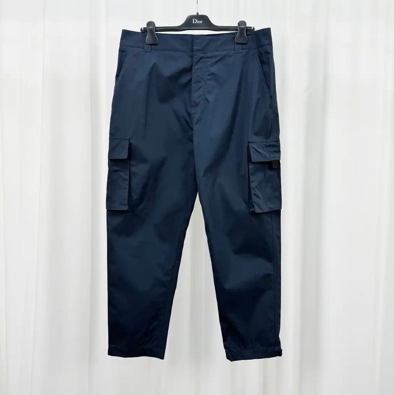 Dior Dior Blue Gray Cotton Blend Casual Pants 0089 Size US 44 / EU 60 - 1 Thumbnail