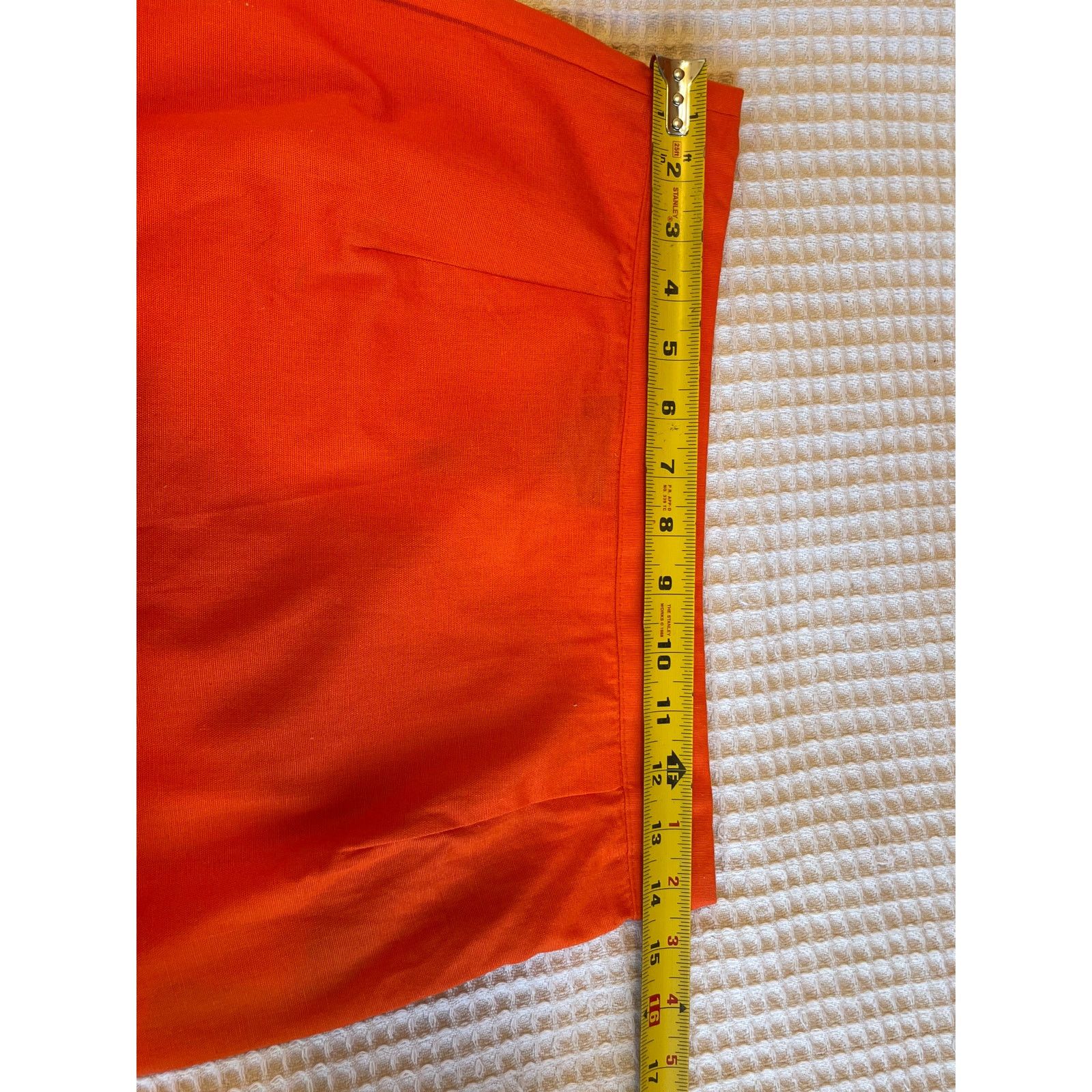 PrettyLittleThing PrettyLittleThings Orange Fitted High Waisted Back Slit 8 Size 30" / US 8 / IT 44 - 5 Thumbnail