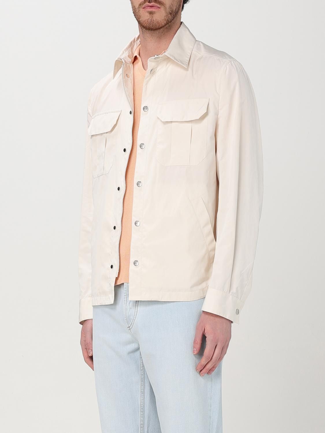 Brunello Cucinelli o1y0526 Casual Jacket in Off-White Size US M / EU 48-50 / 2 - 3 Thumbnail