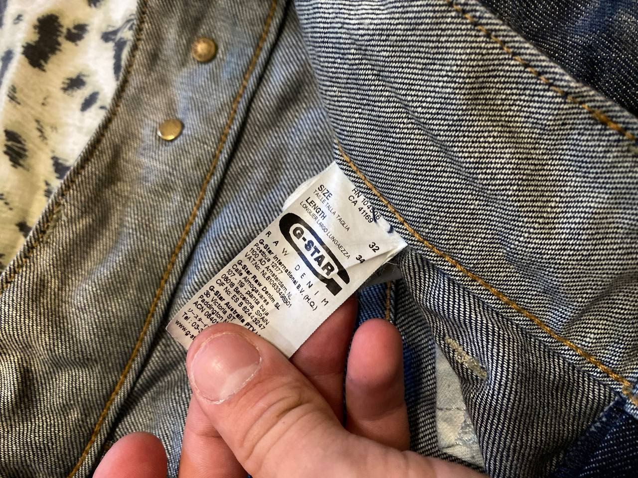 G-Star Vintage G-Star Raw Regular Fit Denim Jeans Size 32 Size US 32 / EU 48 - 2 Thumbnail